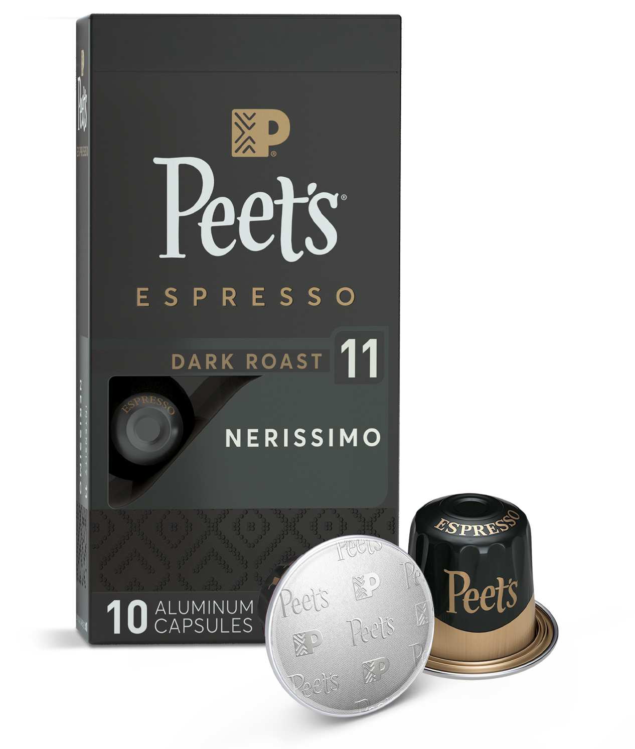 Peet's Coffee Nerissimo Nespresso Capsules in a 10 count package